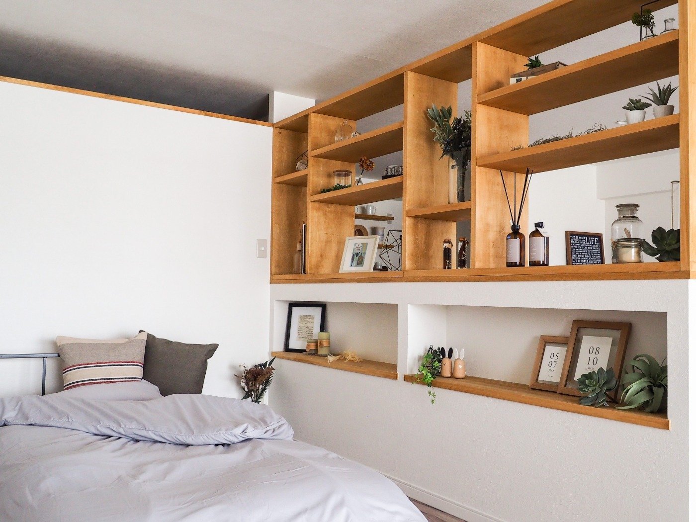 リビングとつながった3.8帖の寝室スペース